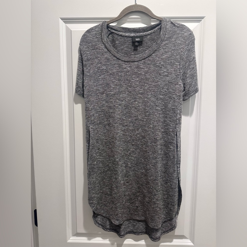 Mossimo Supply Co. Heathered Gray Short Sleeve Top